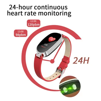 PPB79 smart skatīties sieviešu Ūdensizturīgs fitnesa tracker sirdsdarbība, Asins Spiediena Monitoru, smartwatch Android, ios
