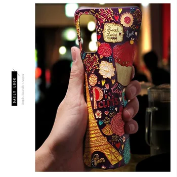 3D Reljefs Case For Samsung Galaxy M11 M21 M30S M31 A80 A90 Silikona Ziedu Krāsotas Palīdzības Vāks Samsung A10S A20S Kupeja Capa