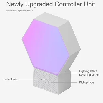 Lifesmart Jaunu Cololight Plus Quantum Lampas Nakts Gaisma Darbam ar Apple HomeKit Google Palīgs Amazon Alexa Skaņas, Krāsas