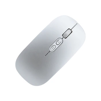 Klusums Bezvadu Uzlādējamais Datora Peli, Ar Desktop Pogu, Optiskā Ergonomisks Mini Mazo Rozā Mause PC Klēpjdatoru Mac Meitene