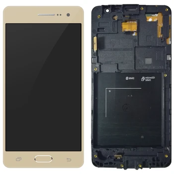 Samsung Galaxy Grand Ministru SM-G531H G531H/DS G531F/DS Touch Digitizer Sensors LCD Displejs Ekrāns ar Rāmi, Home Poga +Komplekti