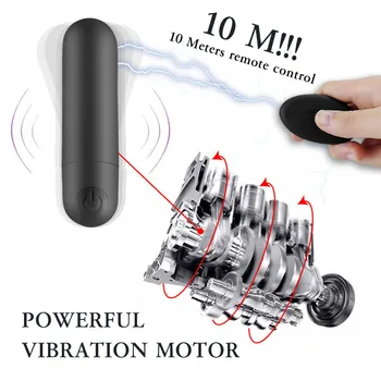 Tālvadības Uzlādējams Mini Bullet Vibrators G Spot Klitora Stimulators Seksa Rotaļlietas Iesācējiem USB Uzlādes 10 Ātrumu Spēcīga Vibrācija