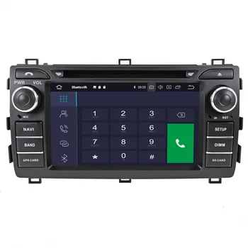 Carplay Toyota Auris 2013 Android Multimediju Atskaņotājs, GPS Navigācijas Auto Audio Auto Stereo Radio Diktofons Galvas Vienības