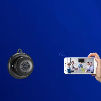 Ir 2021. KARSTĀ Bezvadu Wifi Mājas Anti-theft Kameru Infrasarkano Nakts Redzamības Smart Kameras Mājas wi-fi Tīklu, 1080p Kamera