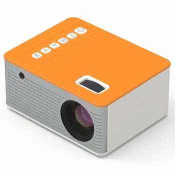UC28D Mini Projektoru LED Portatīvie Mājas USB Mobile Phone 10 ANSI 480*272 TF karte AV IS 5V 2A U diska, DVD, TV KASTĒ 3,5 MM AV