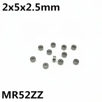 50gab MR52ZZ L-520ZZ 2x5x2.5 mm Dziļi Groove Lodīšu Gultņiem Miniatūras gultņi Modeļa Rotaļlietu MR52Z MR52 Augstas Kvalitātes