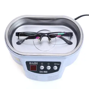 Dubultā Pilnvaras Ultraskaņas Rotaslietas Tīrāku Pirts Pulksteņi kontaktlēcas Brilles, Zobu Protezēšana Elektriskā Aplauzums Brush Cleaner