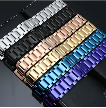 Cietais nerūsējošais tērauds watchbands par Dior Samsung S3 16mm 18mm 20mm 22mm Metāla Skatīties Joslas 46mm 42mm Siksniņa, Rokas Pulksteņi Aproce