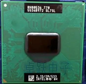 Bezmaksas Piegāde laptop CPU Pentium M 770 CPU 2M Cache/2.13 GHz/533/Dual-Core Ligzda 479Laptop procesors PM770 atbalsta 915