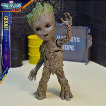 Karstā Rotaļlietas, 1:1 Marvel Aizbildņiem Galaxy Groot Avengers Cute Baby Koku Cilvēks Locītavas Kustamo BJD Rīcības Attēls Rotaļlietas