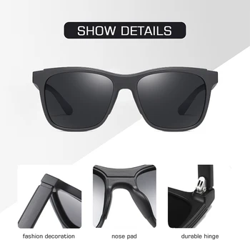 AOFLY ZĪMOLA DIZAINA 2020. gadam Polarizētās Saulesbrilles, Vīriešu TR90 Rāmis Modes Spogulis Braukšanas Zvejas Saulesbrilles Vīriešu zonnebril heren UV400