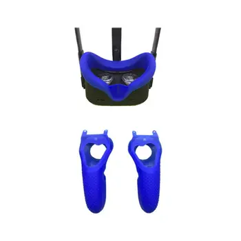 Aizsardzības VR Silikona Rokturis Vāka Seju Segtu Spilventiņu Oculus Quest / Rifta S Acu Maska Aizsargs