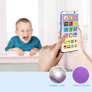 Izglītības Smart Tālrunis Rotaļlietas USB Portu, Pieskaroties Ekrānam, Bērnu Kid Baby BM88