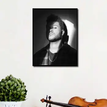 Weeknd Plakātu Rap Mūzikas dziedātājs Izdrukas Sienas Mākslas Audekls Attēlu, kas Dzīvo Mājās, Istabas Dekori