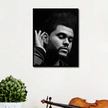 Weeknd Plakātu Rap Mūzikas dziedātājs Izdrukas Sienas Mākslas Audekls Attēlu, kas Dzīvo Mājās, Istabas Dekori