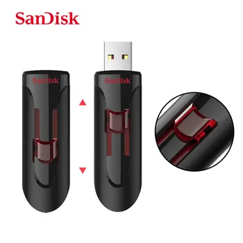 SanDisk Oriģināls CZ600 USB Flash Drive 16gb 32gb 64gb, 128gb Super Speed USB 3.0 Atmiņas karte memory Stick USB 3.0 Pildspalva Diskus