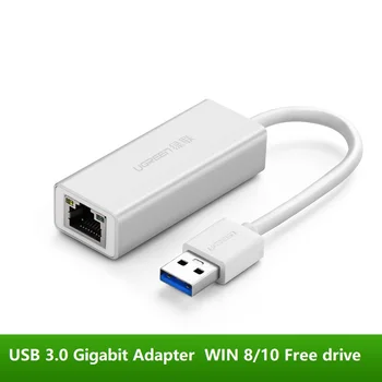 USB 3.0 1000 Mb / s Gigabit Lan Adapteris USB 3.0 RJ45 Ethernet Tīkla Kartes, lai Windows 7/8/10/XP USB Ethernet