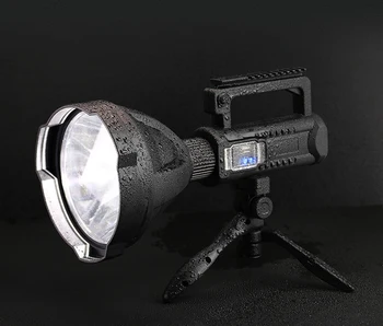 Super Spilgti Rechagerable LED Pārnēsājamo kabatas Lukturīti Uzmanības centrā Prožektoru P50 P70 Rāmja Turētājs Montējams lielas Jaudas Zibspuldze