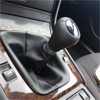 Auto pārslēgt pārnesumus Stick Manuāla Rokas Gaiter Shift Boot, Melns Ādas Boot BMW 3 Series E36 E46 M3 Car Styling