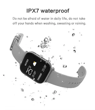 P8 Smart Skatīties Vīrieši Sievietes IP67 Waterproof Fitnesa Tracker Sporta Sirds ritma Monitors Smartwatch par Amazfit Gts Smartwhatch Relogio