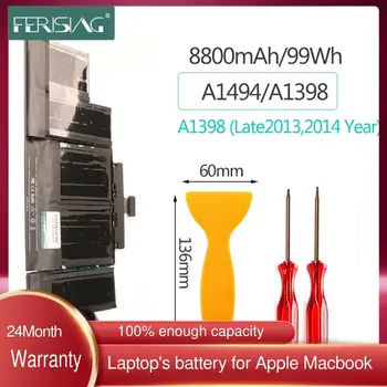 FERISING Jaunu A1494 Klēpjdatoru Akumulatoru Apple MacBook Pro Retina 15