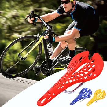 Super Gaismas Plastmasas Pārstāvji Velosipēdu Seglu Kalnu MTB Velosipēdu Sēdeklis Sēdeklis PVC Spilvenu Sillin Bicicleta 6 Krāsu
