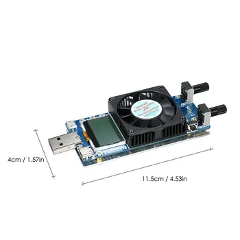 0.2 A~3A USB Elektroniskās Slodzes Testeri Modulis Pašreizējo Pretestību USB Strāvas Akumulatoru Testeris PCB Kuģa Pārbaudes Analyzer