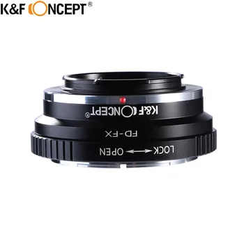 K&F JĒDZIENS FD-FX Kameras Objektīva Adaptera Gredzens no Alumīnija, Canon FD Objektīvu, lai Par Fujifilm X Mount Fuji X-Pro1 X-M1 X-E1 M42 X-T1