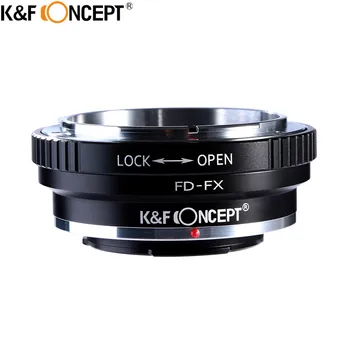 K&F JĒDZIENS FD-FX Kameras Objektīva Adaptera Gredzens no Alumīnija, Canon FD Objektīvu, lai Par Fujifilm X Mount Fuji X-Pro1 X-M1 X-E1 M42 X-T1