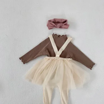 Baby Girl Apģērbu Komplekts Toddler Tutu Zeķu Svārki Infant Baby Girl Rudens Stulpiņi Uzstādīt Modes Baby Girl Svārki Tērpi Bērniem