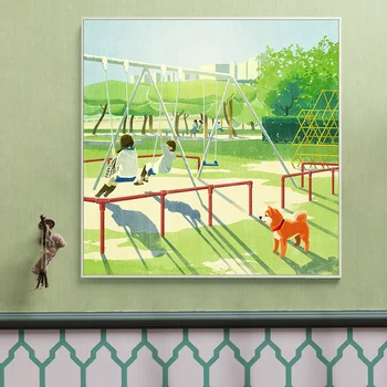 Krāsu skaits mākslas glezna, ko numuri Roku sagatavots mazo dzīvnieku mājas koridora dekoratīvās glezniecības stūrī pilsētas