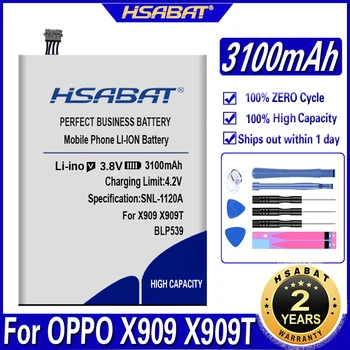 HSABAT 3100mAh BLP539 Akumulatoru OPPO X909 X909T Find5