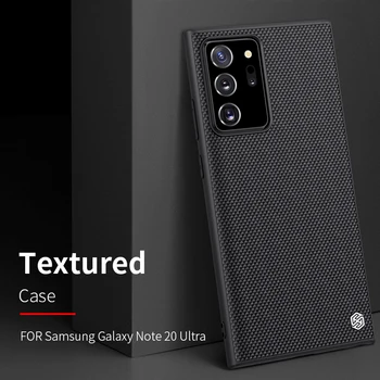 Samsung Galaxy Note 20 gadījumā Būtiska Galaxy Note 20 Ultra korpuss Nillkin Teksturētu Neilona Šķiedras neslīdoša gadījumā atpakaļ uz lietu
