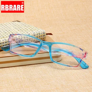 RBRARE Sveķu Lasīšanas Brilles Pārredzamu lēcu Anti-zila gaisma brilles Ērti Vīrieši un Sievietes, Veci Lasīšanas Brilles Okulary