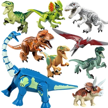 Jurassic Pasaules 3D Dinozauru Fosilijas Skeleta Modelis, Celtniecības Bloki, Ķieģeļi Dino Muzeja Izglītības DIY Rotaļlietas Bērniem dāvanas