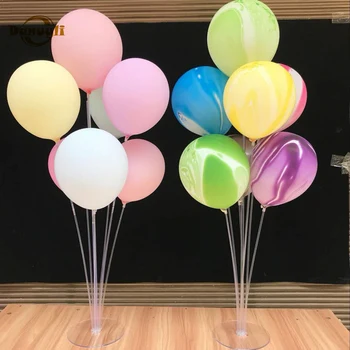 1set laimes Dzimšanas dienā, Balons Gaisa Bumbiņas Stick Stāvēt Baloon Dzimšanas dienas svinības Dekoru Mazulis Pieaugušo Arch Galda Ballon Piederumi Holde