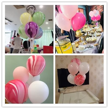 1set laimes Dzimšanas dienā, Balons Gaisa Bumbiņas Stick Stāvēt Baloon Dzimšanas dienas svinības Dekoru Mazulis Pieaugušo Arch Galda Ballon Piederumi Holde