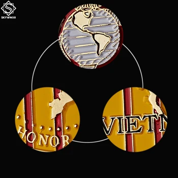 5GAB ASV Jūras Spēki Vjetnamas Kara Militāro Zelta Monētu Izaicinājums ASV, Metāla Suvenīru Monētas