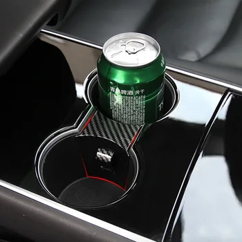 Auto Stils Ūdens Kausa Spēļu Slīdēšanas Ierobežot Klipu Turētājs Tesla Model 3 Automašīnas salona Modificētu Kausa Turētāja Ierobežotājs