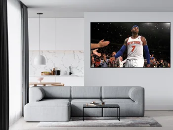 Nba Leģenda Carmelo Anthony Lebrons Džeimss Basketbola Plakātu Mājas Dekors Dzīvojamā Istaba Sienas Plakāts, Uzlīmes