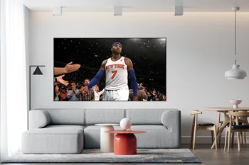 Nba Leģenda Carmelo Anthony Lebrons Džeimss Basketbola Plakātu Mājas Dekors Dzīvojamā Istaba Sienas Plakāts, Uzlīmes