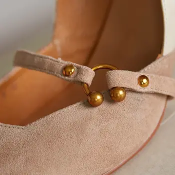 ALLBITEFO zelta papēdi īstas ādas zīmols augstiem papēžiem puse sieviešu kurpes rudens/pavasara sieviešu augstpapēžu kurpes alons hauts femme