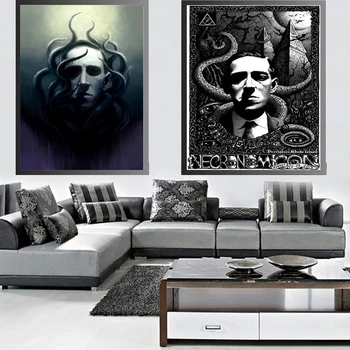 Lovecraft Plakātu HD Drukāt Mūsdienu Mājas Apdare Kanvas Glezna viesistabā Sienas Mākslas Bezrāmju