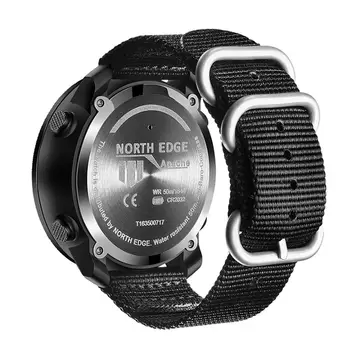 Ziemeļu Malu APACHE Sporta Smartwatch ūdensizturīgs 50m Peldēšana Altimetrs, Barometrs, Kompass Kāpšanas Militāro Smart Skatīties