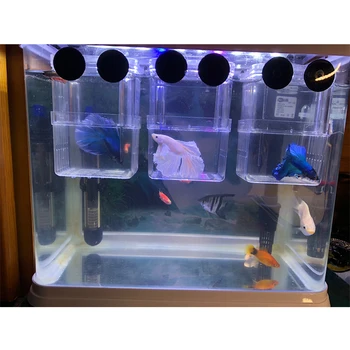 S/M/L divstāvu Skaidrs, Zivju Audzēšanas Izolācijas Kārba Akvāriju Audzētājs Zivju Tvertnes Guppy Betta Zivju Perēšanai Inkubatorā ryba māja