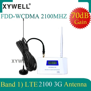 XYWELL 70dB Iegūt W-CDMA 2100MHz 3G Mobilā Signāla Pastiprinātājs, 2100 MHz 3G UMTS Signāla Atkārtotājs Mobilo Telefonu WCDMA Pastiprinātājs 4g Antena