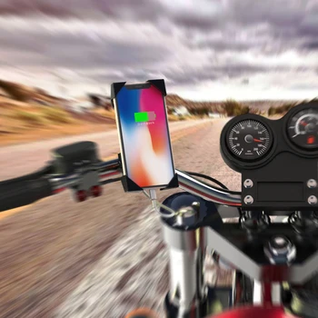 Velosipēdu, Motociklu Tālruņa Turētājs Automātiskās bloķēšanas Tālrunis Atbalsta stūres Atpakaļskata Spoguļa Kronšteinu Klipu Turētājs iPhone 11 Pro Max
