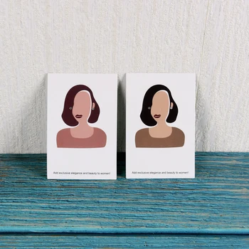 Jauns Dizains 6x9cm Sievietēm Auskari Displeja Kartes Turētāju Auss Stud Rotaslietas DIY Kartes Tagus Vairumtirdzniecības Augstas Kvalitātes Var Pasūtījuma Logo