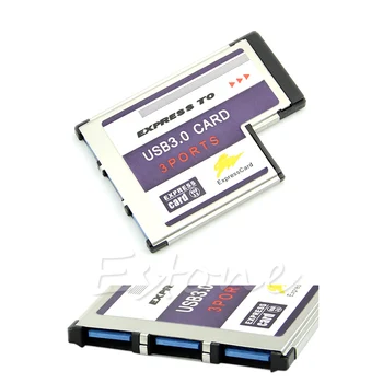 Ir 2021. Jaunu 54mm Express Kartes 3 Portu USB 3.0 Adapteris Expresscard Klēpjdatoru FL1100 Chip