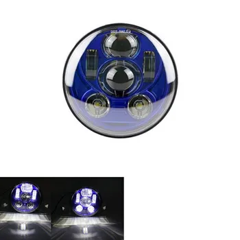 5.75 Collu Apaļā led Lukturis, Pagrieziena Signāla Gaismu 5.75 Collu balta halo LED Projektors Moto Lukturu par Harley Dyna Sportster 883
